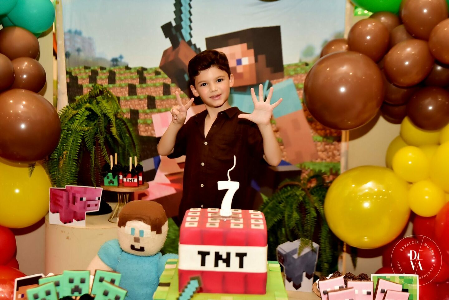 Festa linda para os 7 aninhos do Gabriel no Buffet Algazzara