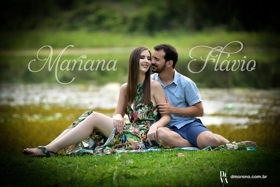 Mariana e Flávio  - Um pré-wedding lindo no campo
